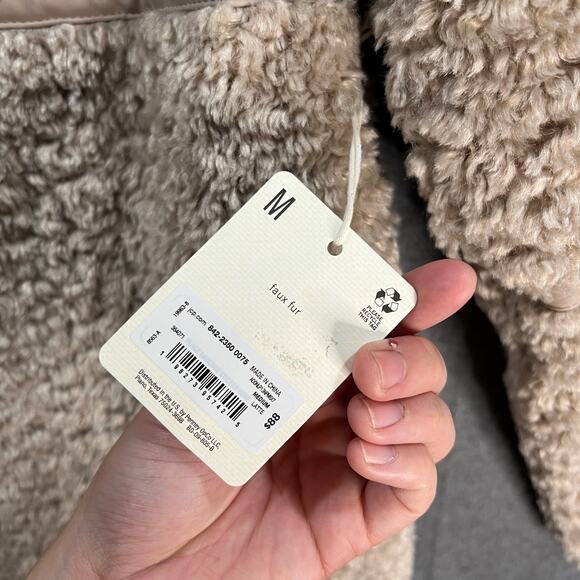 a.n.a Women's Winter Outerwear Coat Faux Shearling Midweight Coat Size M - Picture 10 of 15